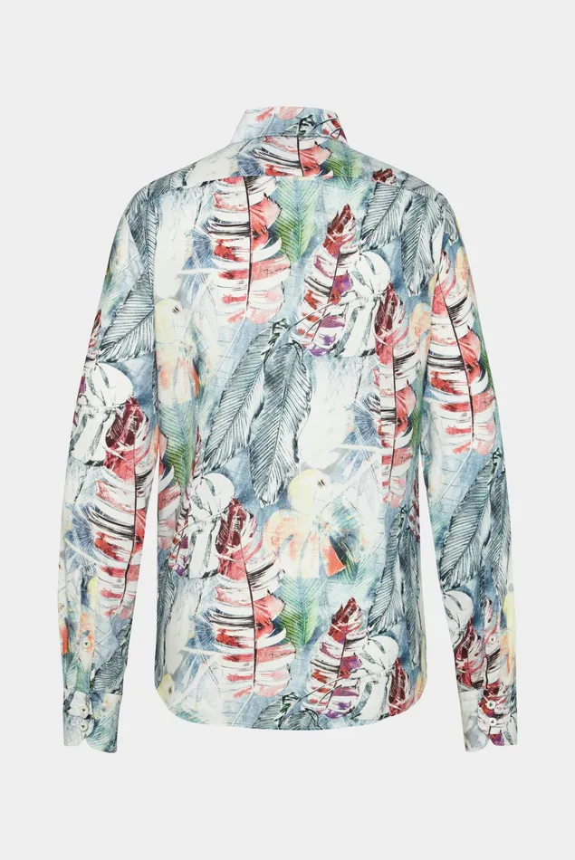 Van Laack Casual Shirts Men Poplin Shirt With A Floral Print Van Laack Casual Shirts Men Poplin Shirt With A Floral Print