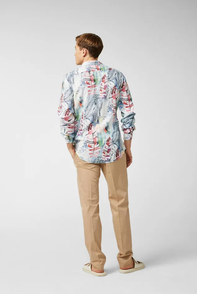 Van Laack Casual Shirts Men Poplin Shirt With A Floral Print Van Laack Casual Shirts Men Poplin Shirt With A Floral Print