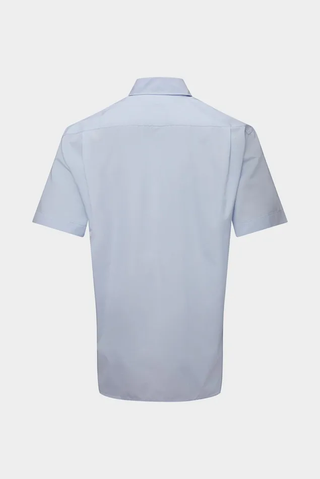 Van Laack ComfortFit Shirts Men Shortsleeved Shirt In Lightweight Cotton Poplin Blue Van Laack ComfortFit Shirts Men Shortsleeved Shirt In Lightweight Cotton Poplin Blue