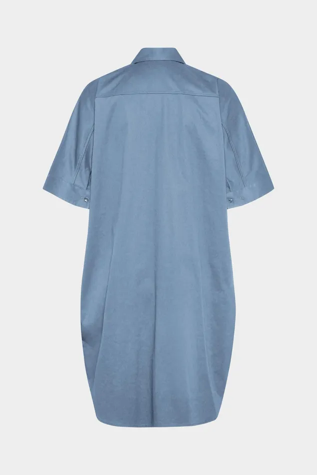 Van Laack Dresses and Skirts Women Smooth Paper Touch Cotton Stretch Mini Shirt Dress Blue Van Laack Dresses and Skirts Women Smooth Paper Touch Cotton Stretch Mini Shirt Dress Blue