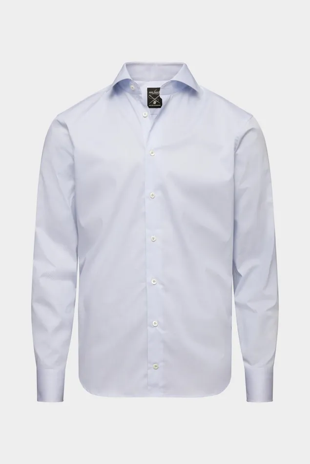 Van Laack Easy Iron Shirts Men NonIron Twill Shirt Slim Fit Light Blue Striped Van Laack Easy Iron Shirts Men NonIron Twill Shirt Slim Fit Light Blue Striped