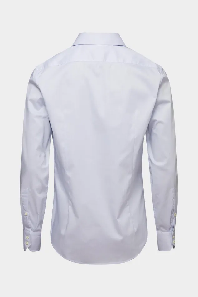 Van Laack Easy Iron Shirts Men NonIron Twill Shirt Slim Fit Light Blue Striped Van Laack Easy Iron Shirts Men NonIron Twill Shirt Slim Fit Light Blue Striped