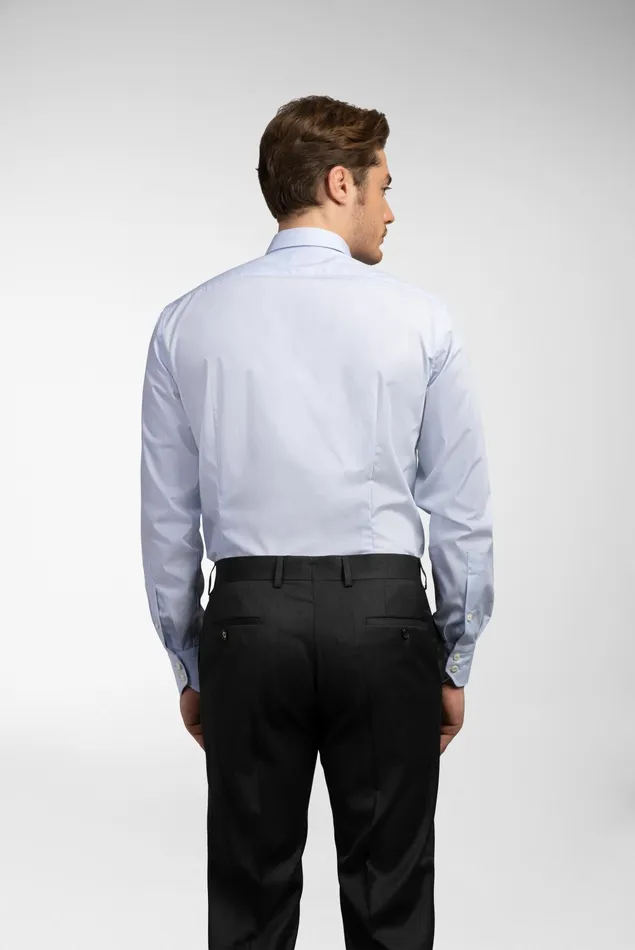 Van Laack Easy Iron Shirts Men NonIron Twill Shirt Slim Fit Light Blue Striped Van Laack Easy Iron Shirts Men NonIron Twill Shirt Slim Fit Light Blue Striped