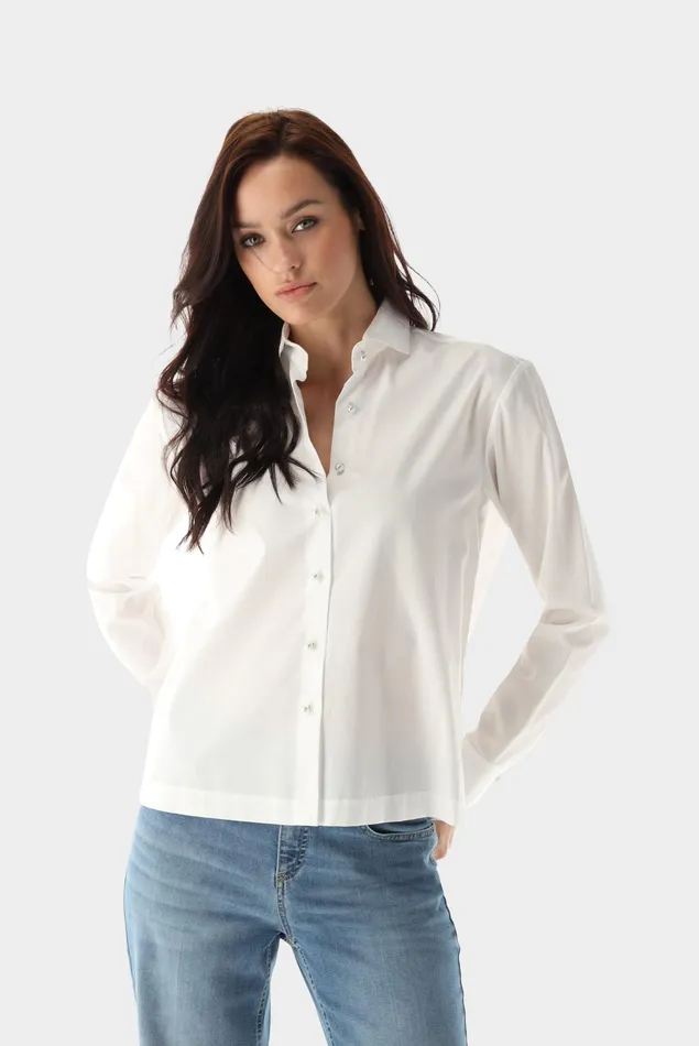 Van Laack Festive Blouses Women Boxy Fit Poplin Shirt Van Laack Festive Blouses Women Boxy Fit Poplin Shirt
