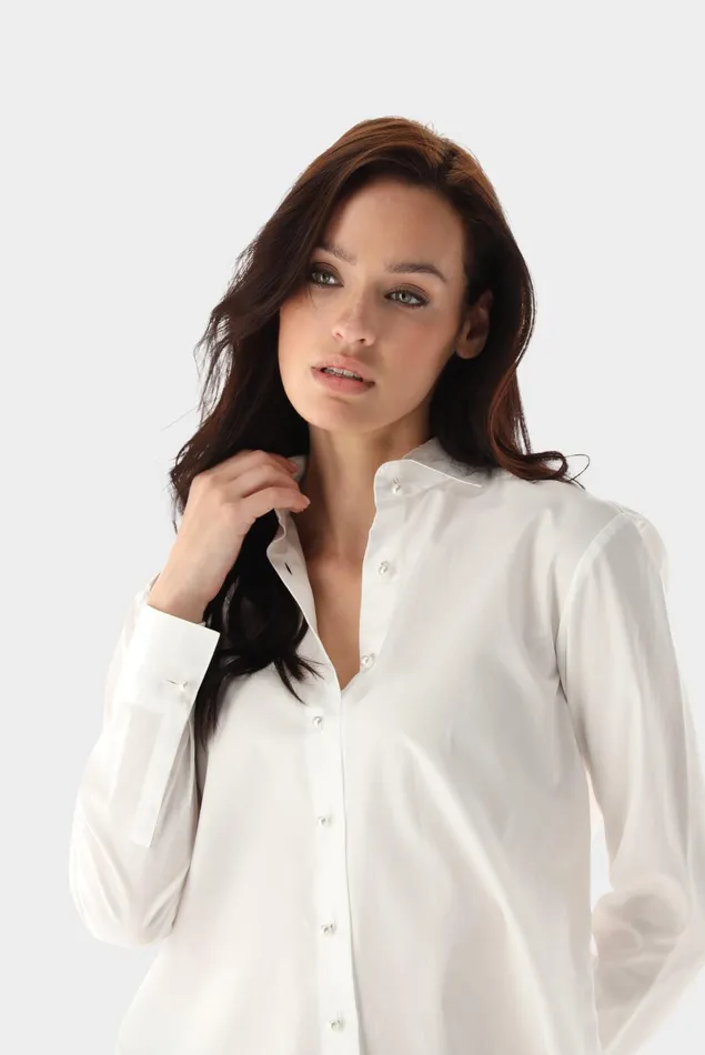 Van Laack Festive Blouses Women Boxy Fit Poplin Shirt Van Laack Festive Blouses Women Boxy Fit Poplin Shirt