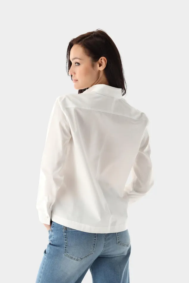 Van Laack Festive Blouses Women Boxy Fit Poplin Shirt Van Laack Festive Blouses Women Boxy Fit Poplin Shirt