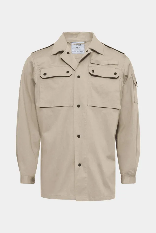 Van Laack Jackets and Vests Men Exclusive Cotton Overshirt Shirt Beige Van Laack Jackets and Vests Men Exclusive Cotton Overshirt Shirt Beige