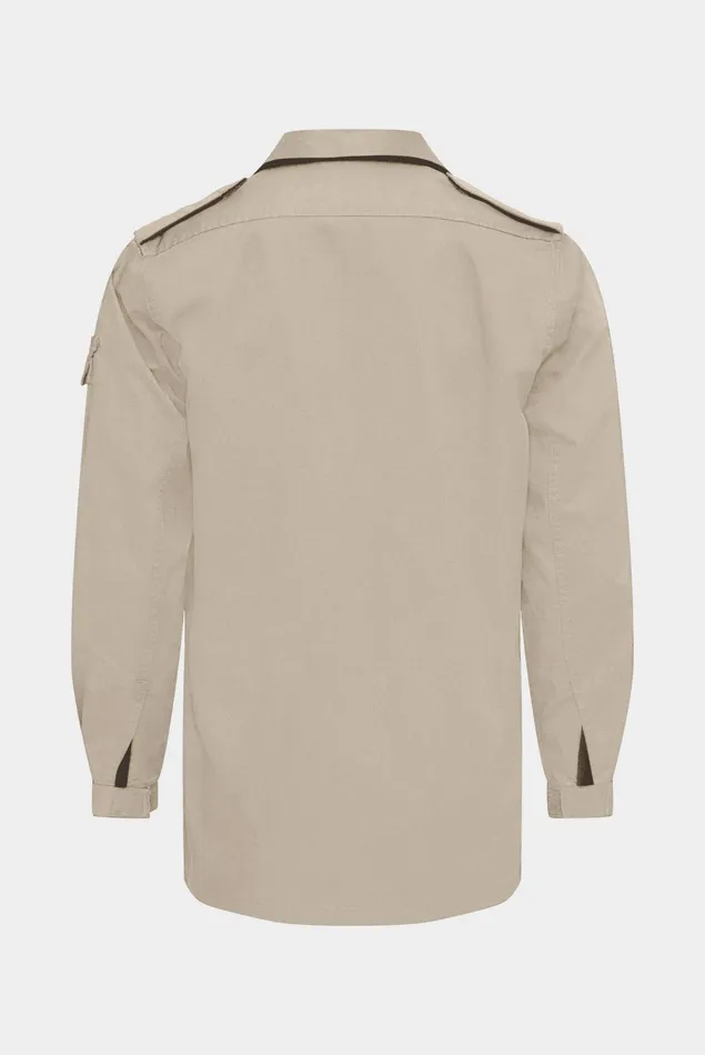 Van Laack Jackets and Vests Men Exclusive Cotton Overshirt Shirt Beige Van Laack Jackets and Vests Men Exclusive Cotton Overshirt Shirt Beige