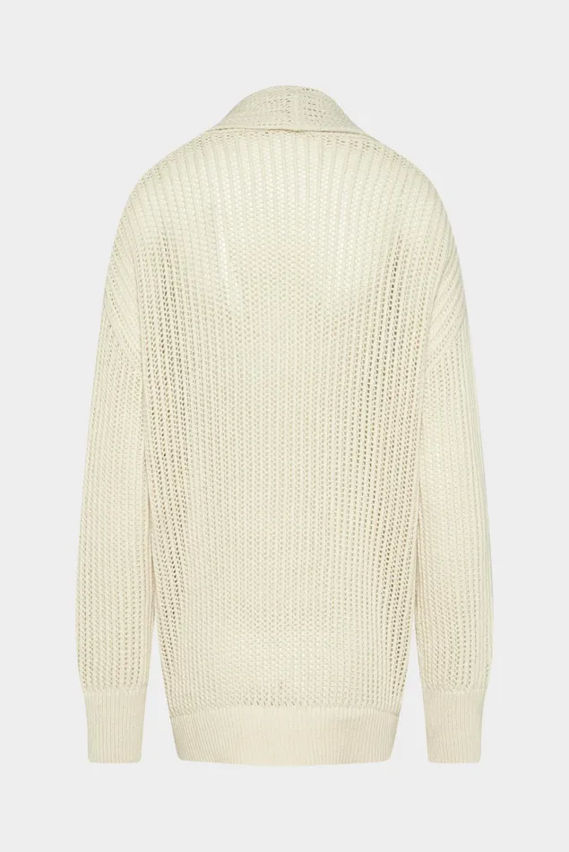 Van Laack Sweaters and Cardigans Women Long Cardigan Made From Organic Cotton Offwhite Van Laack Sweaters and Cardigans Women Long Cardigan Made From Organic Cotton Offwhite