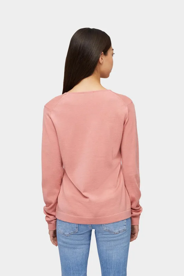 Van Laack Sweaters and Cardigans Women VNeck Jumper Made Of Merino Wool Pink Van Laack Sweaters and Cardigans Women VNeck Jumper Made Of Merino Wool Pink
