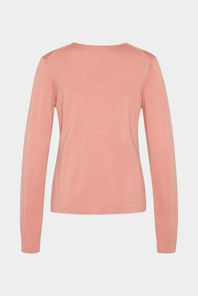 Van Laack Sweaters and Cardigans Women VNeck Jumper Made Of Merino Wool Pink Van Laack Sweaters and Cardigans Women VNeck Jumper Made Of Merino Wool Pink