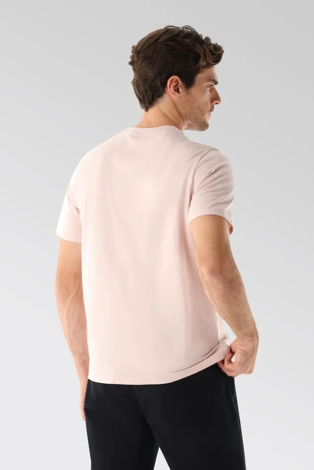 Van Laack TShirts Men Relaxed Fit Crew Neck Jersey TShirt Pink Van Laack TShirts Men Relaxed Fit Crew Neck Jersey TShirt Pink