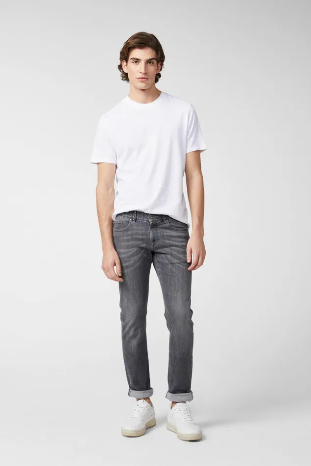 Van Laack TShirts Men Relaxed Fit Crew Neck Jersey TShirt White