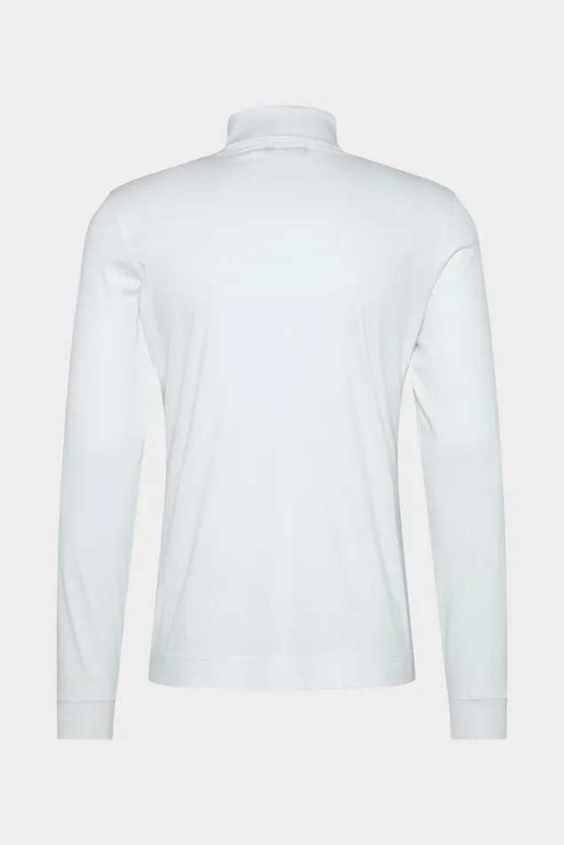 Van Laack TShirts Men Swiss Cotton Jersey Turtleneck Shirt White Van Laack TShirts Men Swiss Cotton Jersey Turtleneck Shirt White