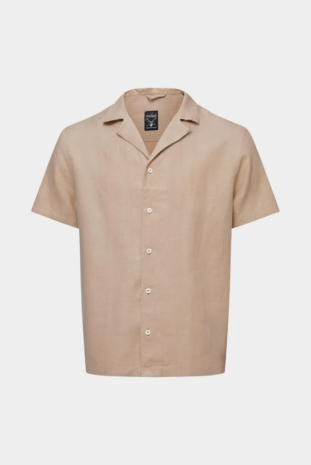 Van Laack TailorFit Shirts Men Super Soft Linen Bowlingshirt Beige Van Laack TailorFit Shirts Men Super Soft Linen Bowlingshirt Beige