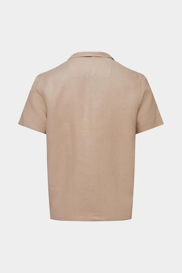 Van Laack TailorFit Shirts Men Super Soft Linen Bowlingshirt Beige Van Laack TailorFit Shirts Men Super Soft Linen Bowlingshirt Beige