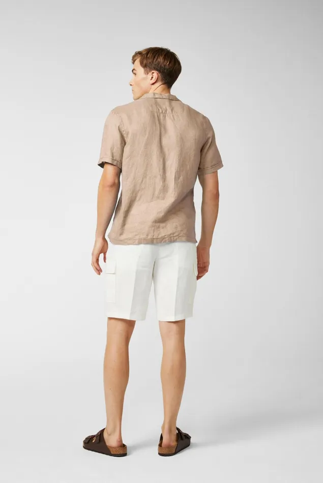 Van Laack TailorFit Shirts Men Super Soft Linen Bowlingshirt Beige Van Laack TailorFit Shirts Men Super Soft Linen Bowlingshirt Beige