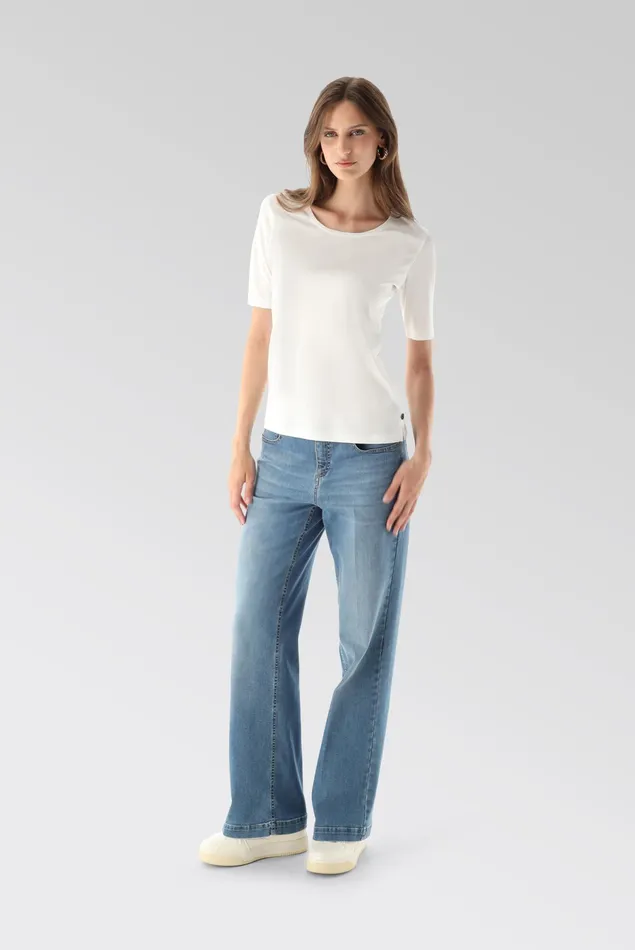 Van Laack Tops and TShirts Women Ladies Cotton Modern Fit TShirt White Van Laack Tops and TShirts Women Ladies Cotton Modern Fit TShirt White