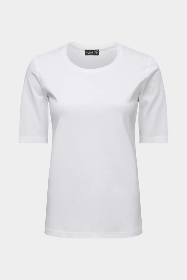 Van Laack Tops and TShirts Women Ladies Cotton Modern Fit TShirt White Van Laack Tops and TShirts Women Ladies Cotton Modern Fit TShirt White