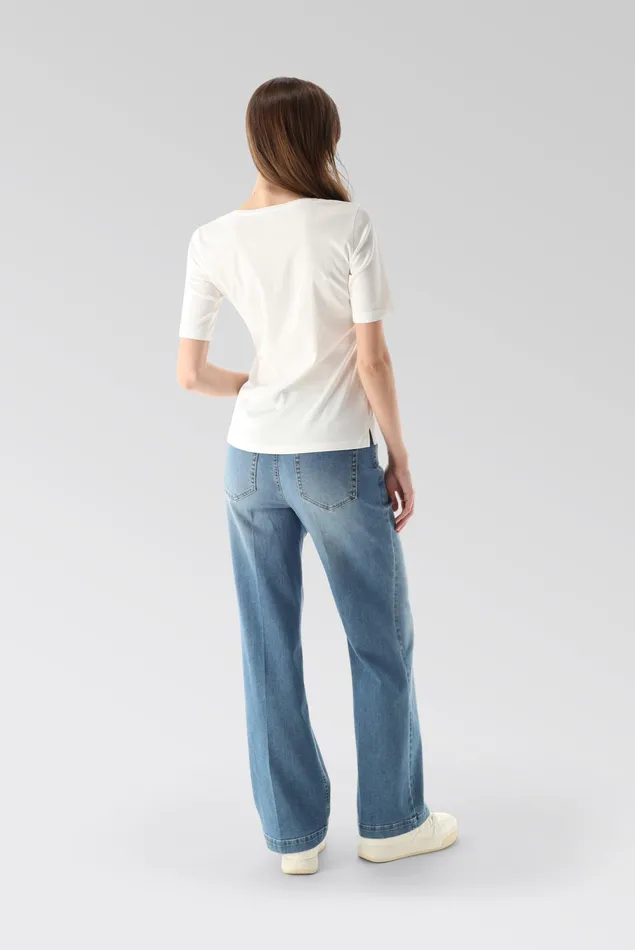 Van Laack Tops and TShirts Women Ladies Cotton Modern Fit TShirt White Van Laack Tops and TShirts Women Ladies Cotton Modern Fit TShirt White