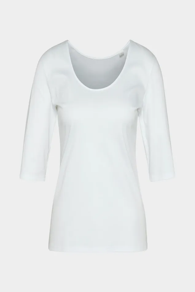 Van Laack Tops and TShirts Women Urban Jersey Wide Neck TShirt White Van Laack Tops and TShirts Women Urban Jersey Wide Neck TShirt White