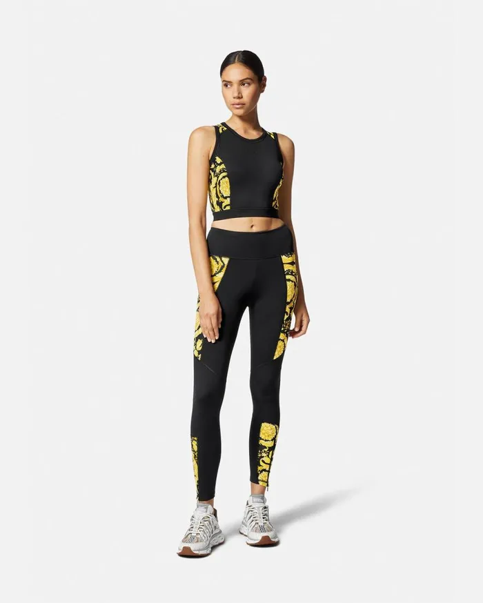 Versace Activewear Barocco Gym Sports Bra Black 8211 Women Versace Activewear Barocco Gym Sports Bra Black 8211 Women