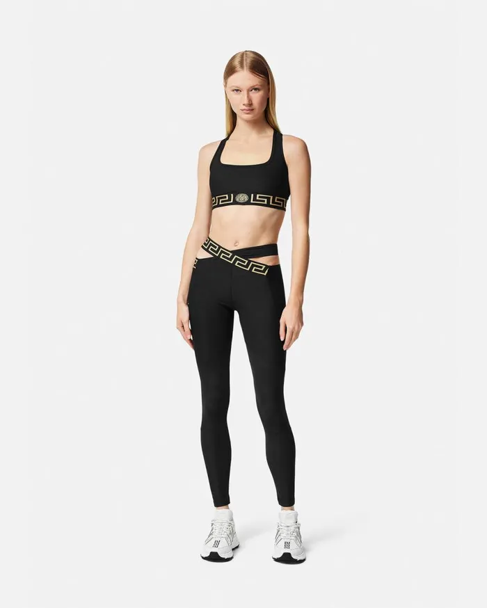 Versace Activewear Greca Border Gym Leggings Black 8211 Women Versace Activewear Greca Border Gym Leggings Black 8211 Women