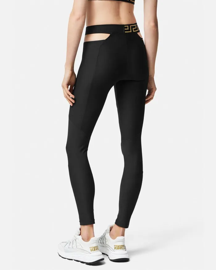 Versace Activewear Greca Border Gym Leggings Black 8211 Women Versace Activewear Greca Border Gym Leggings Black 8211 Women