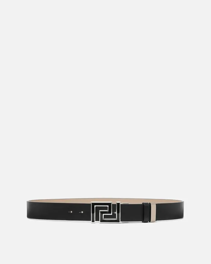 Versace Belts Greca Reversible Belt 4 Cm Black 8211 Men