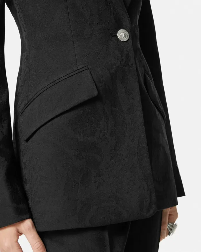 Versace Blazer and Jackets Barocco DV Blazer Black 8211 Women Versace Blazer and Jackets Barocco DV Blazer Black 8211 Women