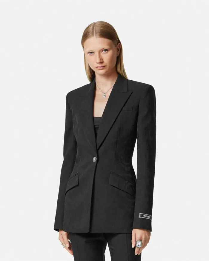 Versace Blazer and Jackets Barocco DV Blazer Black 8211 Women Versace Blazer and Jackets Barocco DV Blazer Black 8211 Women