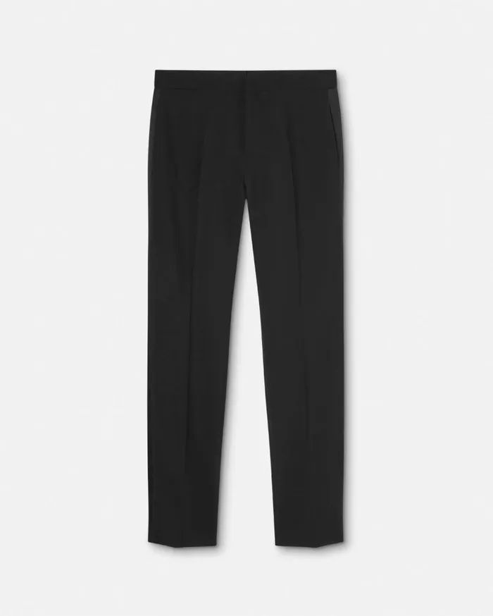 Versace Blazers and Suits MohairBlend Formal Pants Black 8211 Men