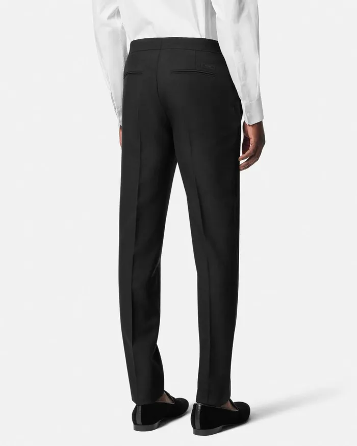 Versace Blazers and Suits MohairBlend Formal Pants Black 8211 Men Versace Blazers and Suits MohairBlend Formal Pants Black 8211 Men