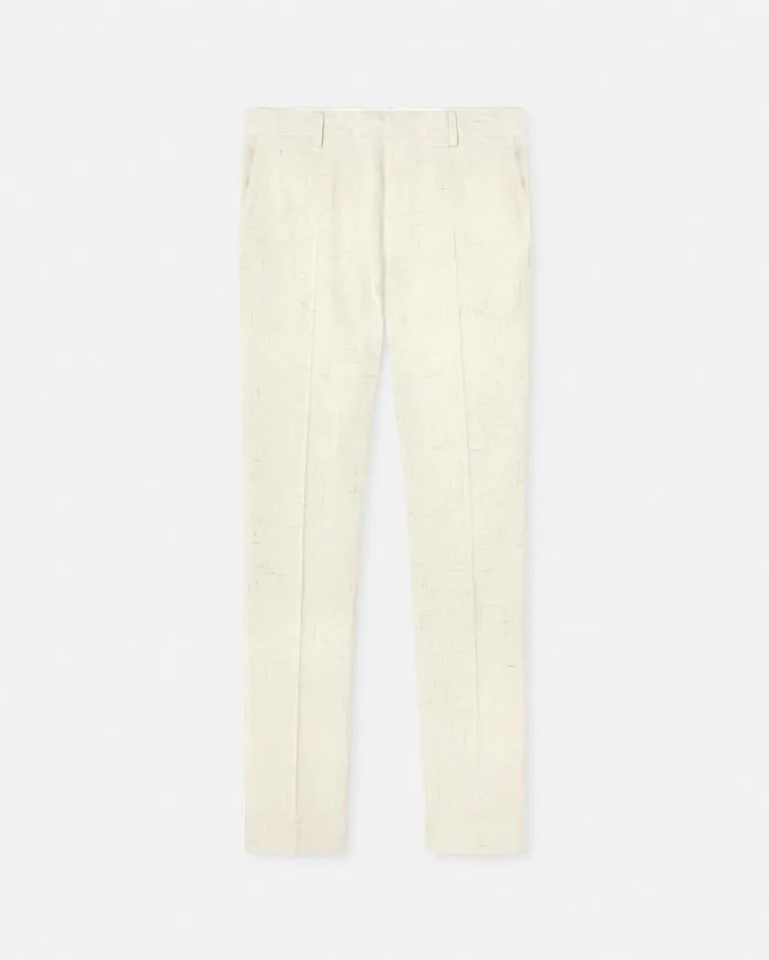 Versace Blazers and Suits SilkBlend Malfil Formal Pants White 8211 Men