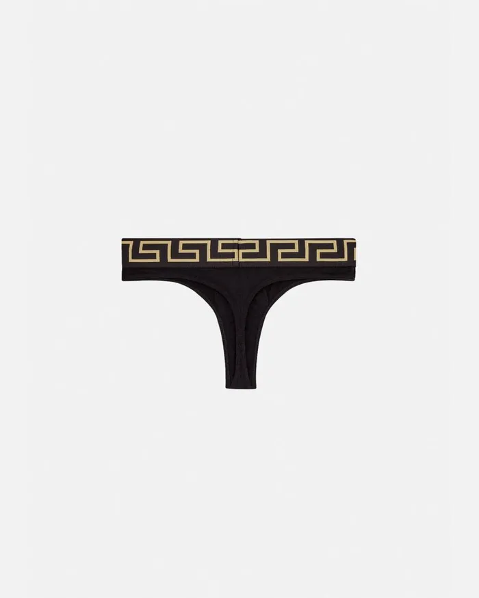 Versace Briefs Greca Border Thong Black 8211 Men Versace Briefs Greca Border Thong Black 8211 Men