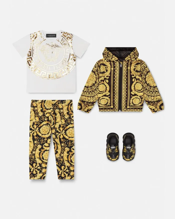 Versace Clothing Barocco Baby Leggings Blackprint 8211 Children Versace Clothing Barocco Baby Leggings Blackprint 8211 Children