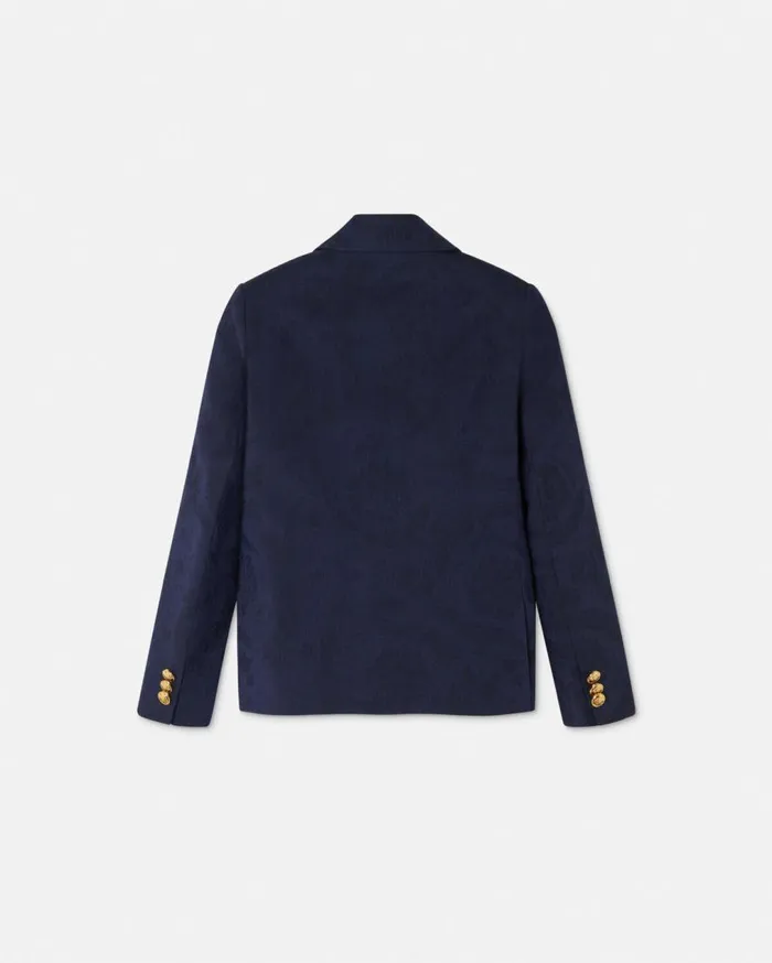 Versace Clothing Barocco Jacquard Kids Blazer Blue 8211 Children Versace Clothing Barocco Jacquard Kids Blazer Blue 8211 Children