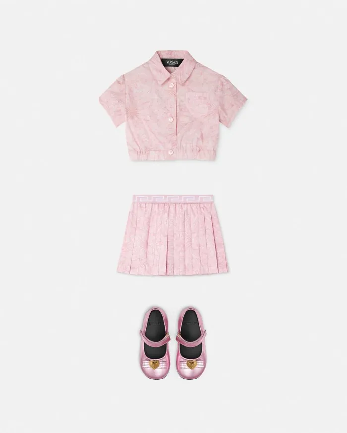 Versace Clothing Embroidered Barocco Baby Shirt Light Pink 8211 Children Versace Clothing Embroidered Barocco Baby Shirt Light Pink 8211 Children