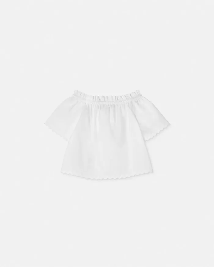 Versace Clothing Embroidered Sangallo Kids Shirt White 8211 Children Versace Clothing Embroidered Sangallo Kids Shirt White 8211 Children