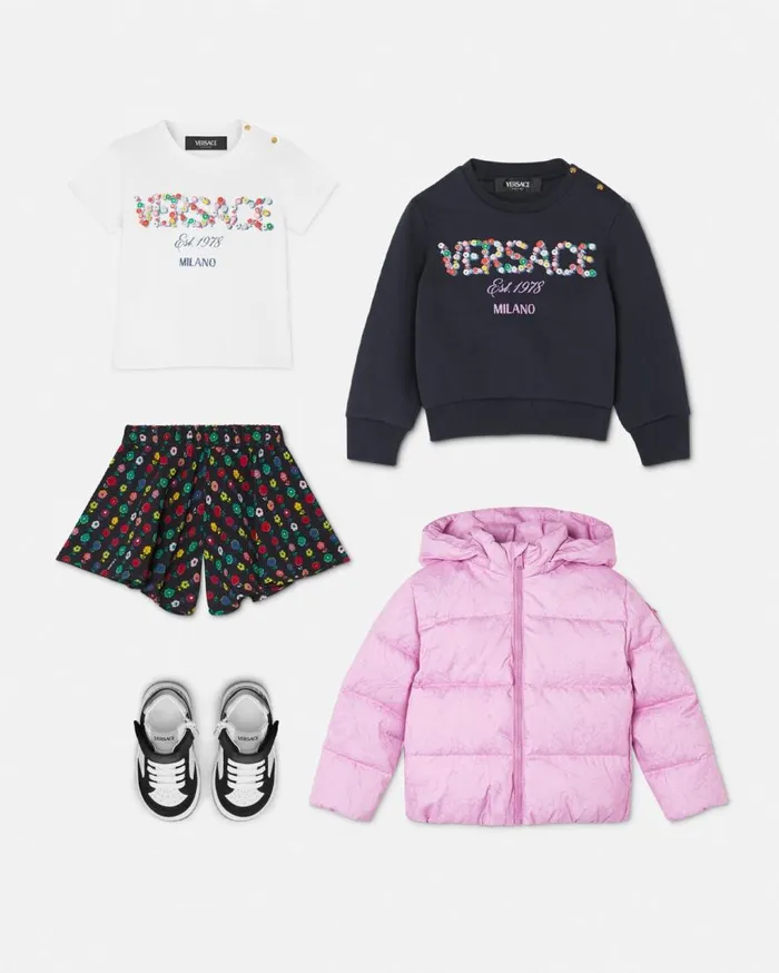 Versace Clothing Falling Flowers Baby Shorts Print 8211 Children