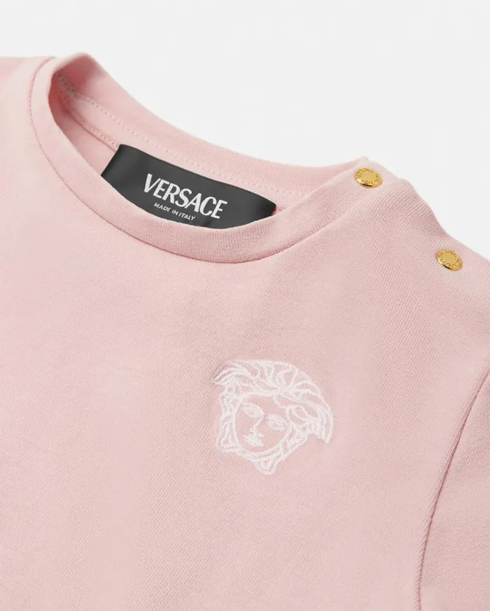 Versace Clothing Greca Baby TShirt Light Pink 8211 Children Versace Clothing Greca Baby TShirt Light Pink 8211 Children