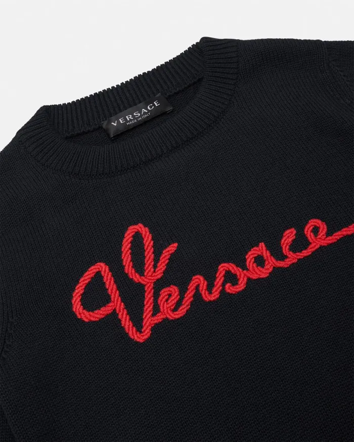 Versace Clothing Versace Nautical Logo Kids Sweater Blue 8211 Children Versace Clothing Versace Nautical Logo Kids Sweater Blue 8211 Children