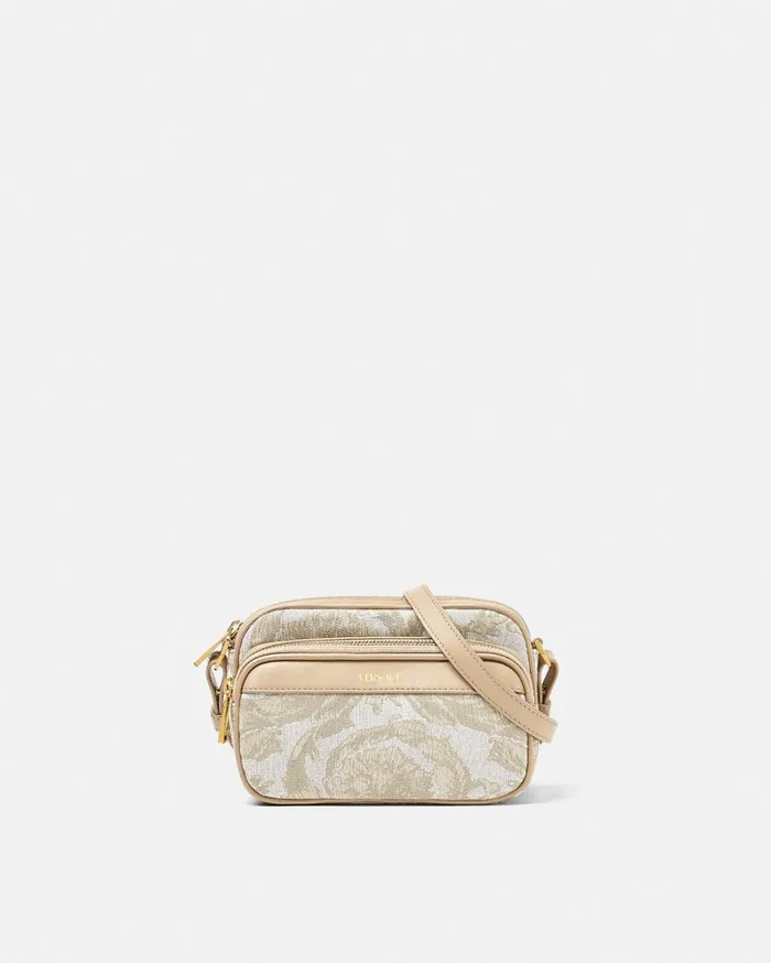 Versace Crossbody and Messengers Barocco Messenger Bag Beigeprint 8211 Men