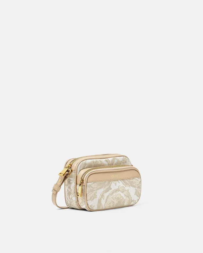 Versace Crossbody and Messengers Barocco Messenger Bag Beigeprint 8211 Men Versace Crossbody and Messengers Barocco Messenger Bag Beigeprint 8211 Men