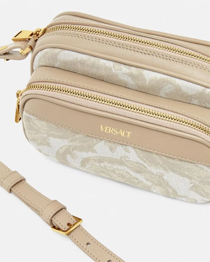 Versace Crossbody and Messengers Barocco Messenger Bag Beigeprint 8211 Men Versace Crossbody and Messengers Barocco Messenger Bag Beigeprint 8211 Men