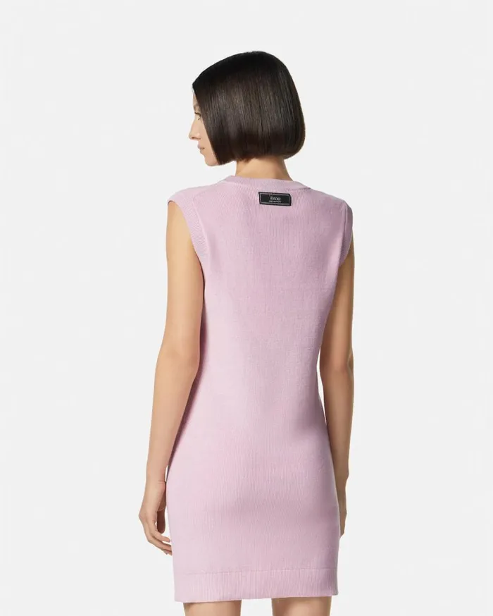 Versace Dresses 1978 ReEdition Logo Knit Mini Dress Light Pink 8211 Women Versace Dresses 1978 ReEdition Logo Knit Mini Dress Light Pink 8211 Women