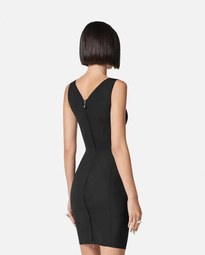 Versace Dresses WoolBlend Mini Dress Black 8211 Women Versace Dresses WoolBlend Mini Dress Black 8211 Women