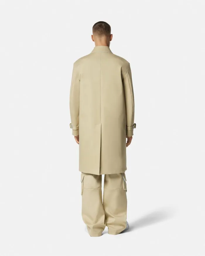 Versace Jackets and Coats Bonded Gabardine Trench Coat Beige 8211 Men Versace Jackets and Coats Bonded Gabardine Trench Coat Beige 8211 Men