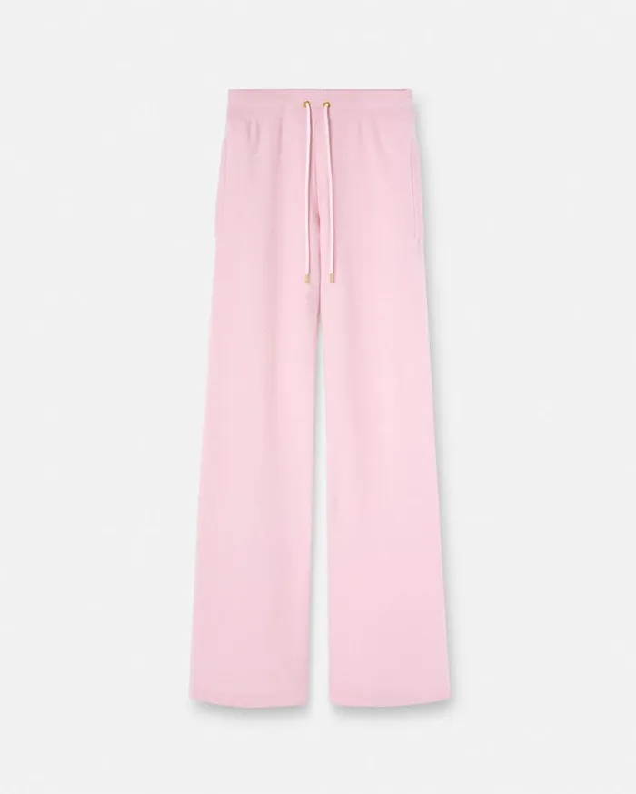 Versace Knitwear WoolBlend Flared Towel Pants Light Pink 8211 Women