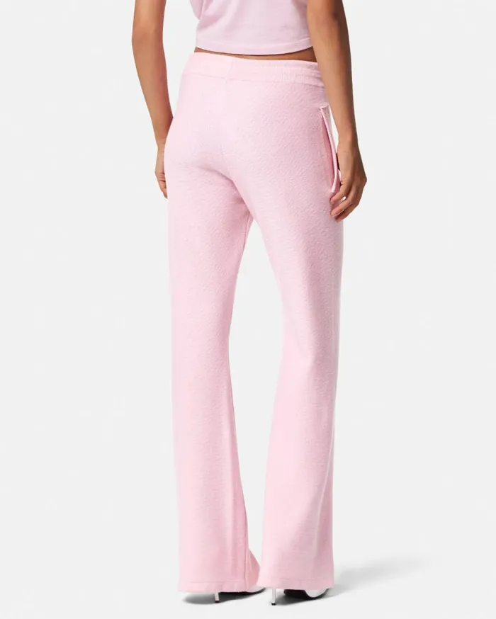 Versace Knitwear WoolBlend Flared Towel Pants Light Pink 8211 Women Versace Knitwear WoolBlend Flared Towel Pants Light Pink 8211 Women
